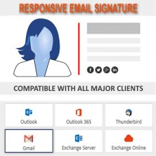CUSTOM EMAIL SIGNATURE | Responsive Design - Compatible with all Clients